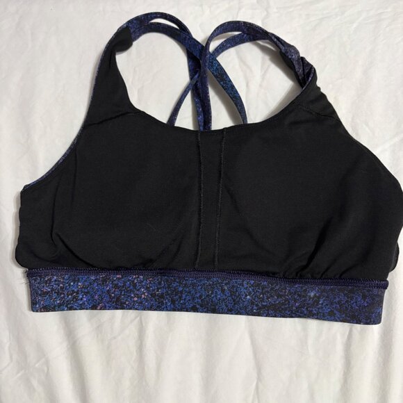 EXCELLENT Lululemon Energy Sports Yoga Bra Nulux Medium Support Purple Blue 4 - Picture 6 of 10